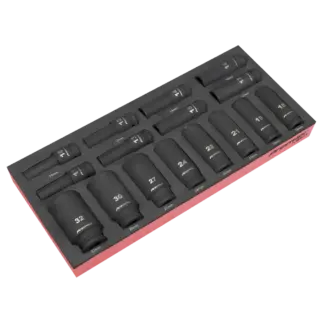Premier Deep Impact Socket Set with Tool Tray 1/2"Sq Drive 16pc [TBT47]