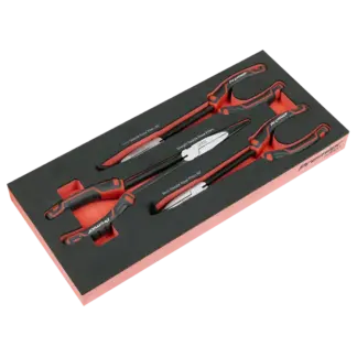 Premier Long Needle Nose Pliers Set with Tool Tray 3pc [TBT58]