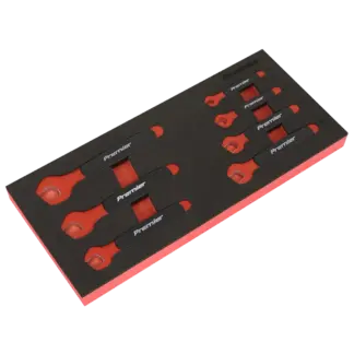 Premier Insulated Open-End Spanner Set with Tool Tray 7pc - VDE Approved [TBTE03]