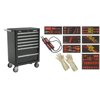 Rollcab 7 Drawer with Insulated Tool Kit 63pc [TBTECOMBO2]