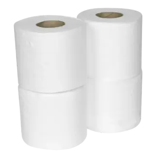 Plain White Toilet Roll - Pack of 4 x 10 (40 Rolls) [TOL40]