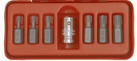 Franklin 7 pce Tamperproof Star Bit Set 3/8" dr
