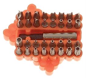 Franklin 33 pce Security Bit Set 1/4" Hex