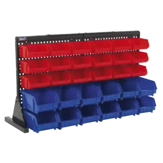 Bench Mounting Bin Storage System with 30 Bins [TPS1218]