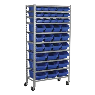 Mobile Bin Storage System with 36 Bins [TPS36]