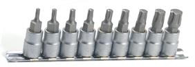 Franklin 9 pce Star Plus Bit Socket Set 3/8" dr
