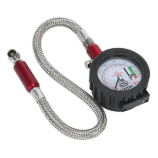 Tyre Pressure Gauge & Tyre Tread Depth Gauge with Flexible Hose 0-8bar(0-120psi) [TSTPDG02]
