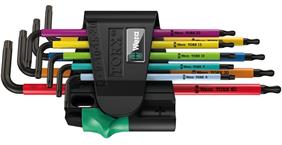Wera 9 pce Tamper Torx Wrench Set
