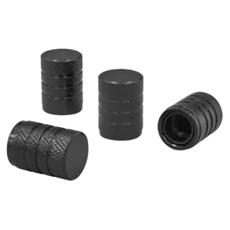 Aluminium Valve Cap 4pc - Black Anodised [VCB4]