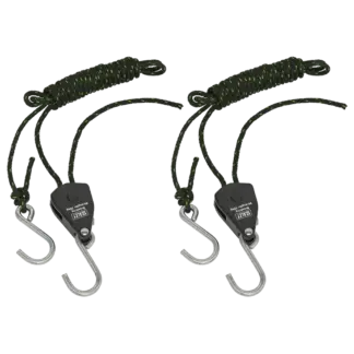 Ratchet Parts Hanger/Tie Down with S-Shaped Hooks 2m - Pack of 2 [VS0118]