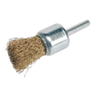 Flat Top Crimped Wire Decarbonising Brush 25mm [VS1803]