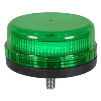 SMD LED Rotating Flashing Warning Beacon with 12mm Bolt Fixing - Green 12/24V [WB45LEDG]