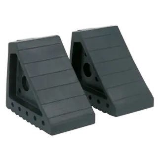 Rubber Wheel Chocks - Pair [WC01]