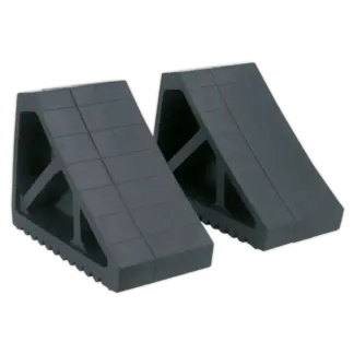 Rubber Wheel Chocks - Pair [WC02]