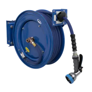 Heavy-Duty Retractable Water Hose Reel 15m 13mm ID Rubber Hose [WHR1512]