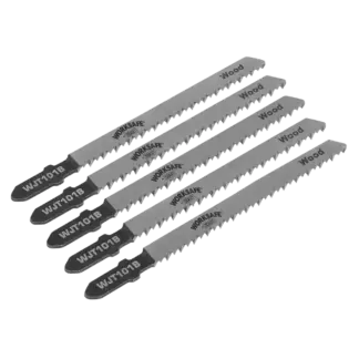 Worksafe® Jigsaw Blade for Wood & Plastics 75mm 10tpi - Pack of 5 [WJT101B]