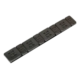 Black Steel Adhesive Wheel Weight 5/10g Strip of 8 - Pack of 50 [WWSA510B]