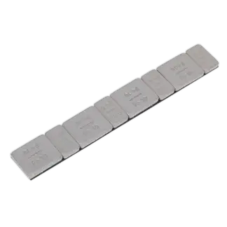 Plastic Coated Zinc Plated Adhesive Wheel Weight 5/10g Strip of 8 (4 x Each Weight) - Pack of 100 [WWSA510PC]