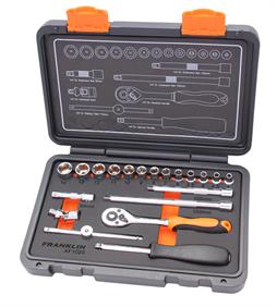 Franklin XF 20 pce 6 pt Socket Set 1/4" dr