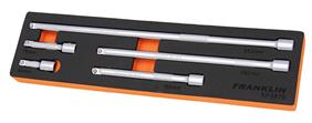 Franklin XF 5 pce Two Stage Wobble and Fixed Extension Bar Set 3/8" dr
