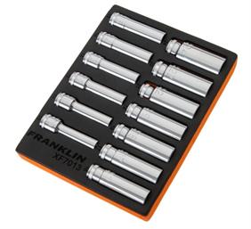Franklin XF 13 pce 6 pt Deep Socket Set 1/2" dr