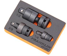 Franklin XF 3 pce Impact Universal Joint Set 1/4" 3/8" 1/2" dr