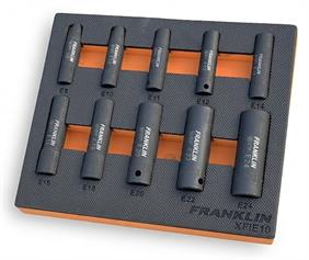 Franklin 10pce External Star Deep Impact Sockets