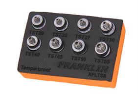 Franklin XF 8 pce Low Profile Tamper Star Socket Set 3/8" dr