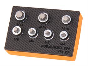 Franklin XF 7 pce Low Profile Spline Set 3/8" dr