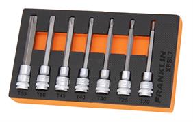 Franklin XF 7 pce Long Star Bit Socket Set 3/8" dr