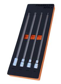 Franklin 4 pce Spline Bit Socket Set 300mm 1/2" dr