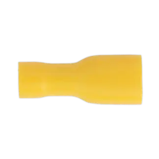 Fully Insulated Female Terminal 6.3mm, Yellow - Pack of 100 [YT11]