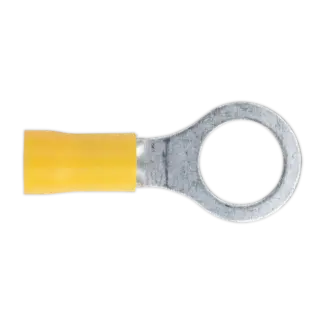 Easy-Entry Ring Terminal 10.5mm (3/8"), Yellow - Pack of 100 [YT16]