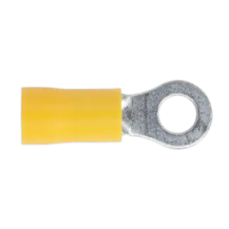 Easy-Entry Ring Terminal 5.3mm (2BA), Yellow - Pack of 100 [YT18]