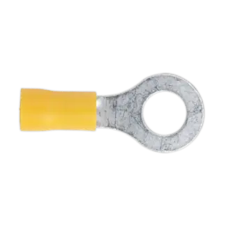 Easy-Entry Ring Terminal 8.4mm (5/16"), Yellow - Pack of 100 [YT20]