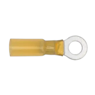 Heat Shrink Ring Terminal 6.4mm, Yellow - Pack of 25 [YTSR2564]