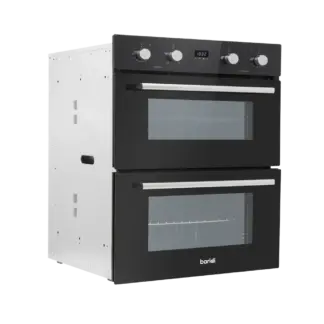 Baridi 72cm Built-Under Double Oven, 74L Capacity, Energy Rating A – Black [DH278]