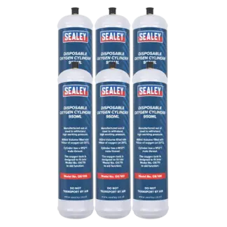 Disposable Oxygen Cylinder 950ml - Pack of 6 [OX/1006]