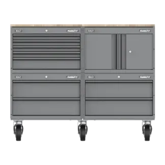 Superline PRO® Connect Modular Storage System with Rubber Wood Worktop 1.36m [APMSCCOMBO5]