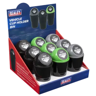 Vehicle Cup Holder Bin – Display Box of 9 [VS09]