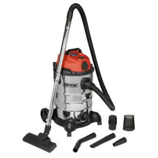 30L Industrial Vacuum Cleaner Wet & Dry with Stainless Steel Drum & Auto-Start 1400W/230V [PC300SDAUTO]