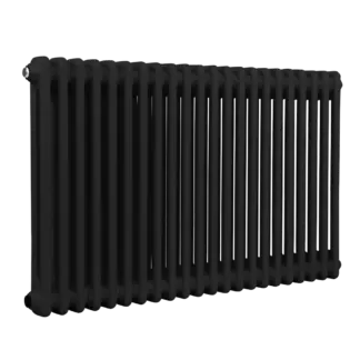 Baridi Horizontal Traditional 2 Column Radiator 600 x 1012mm – Black [DH364]