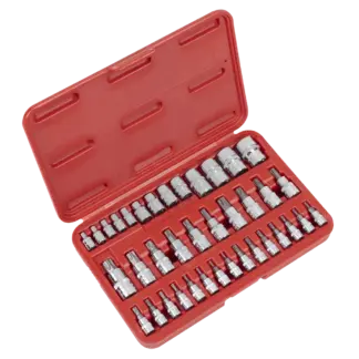 Premier TRX-Star* Socket & Security Socket Bit Set 1/4", 3/8" & 1/2"Sq Drive 38pc [AK6197]
