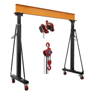 Portable Adjustable Gantry Frame with Geared Trolley & Hoist Combo 3 Tonne [SG3000KITG]