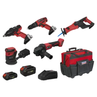 5 x SV20 Series Cordless Power Tool Kit 20V - 2 Batteries & Euro Plug [CP20VCOMBO2EU]