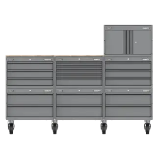 Superline PRO® Connect Modular Storage System with Rubber Wood Worktop 2.03m [APMSCCOMBO3]