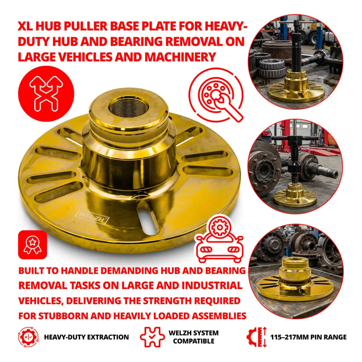 Hub Puller (XL Base Plate 235-MM) - Image 2