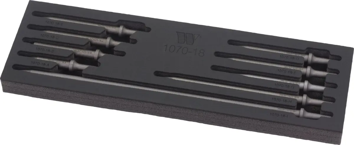 Vibration Hammer Tapered Punch Adaptors, 9-Piece