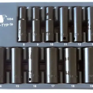 Socket Set; 3/8'', Deep, Impact (Lok-Typ?) 8-19 mm