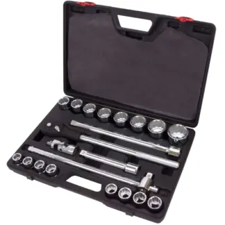 Socket Tool Set; 12pt, 19-50 mm, 3/4''